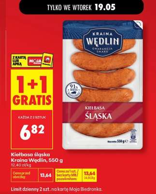 Kiełbasa Śląska Kraina Wędlin 550 g