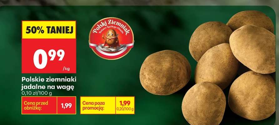 Polskie ziemniaki jadalne na wage