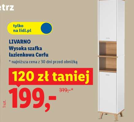 LIVARNO Wysoka szafka łazienkowa Corfu