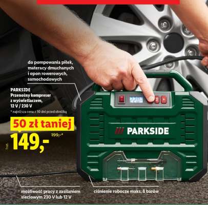 PARKSIDE Przenośny kompresor z wyświetlaczem