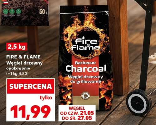FIRE & FLAME Węgiel drzewny opakowanie