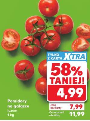 Pomidory na gałązce luzem 1 kg