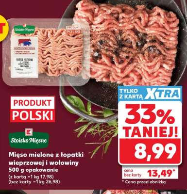 Mięso mielone z łopatki wieprzowej i wołowiny