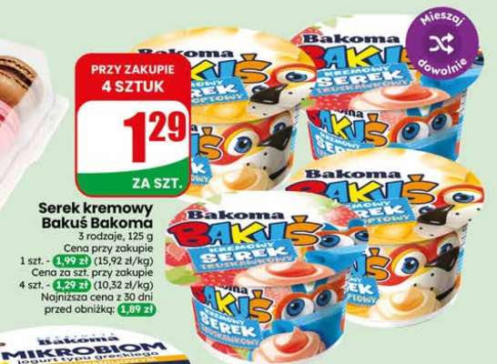Serek kremowy Bakuś Bakoma