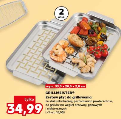 GRILLMEISTER® Zestaw płyt do grillowania