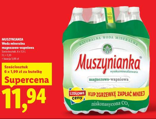 MUSZYNIANKA Woda mineralna