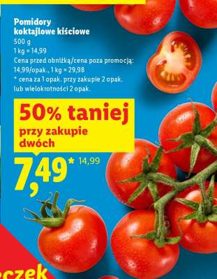Pomidory koktajlowe kiściowe