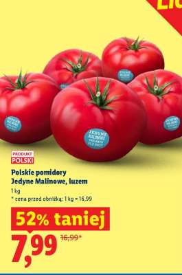 Polskie pomidory Jedyne Malinowe, luzem