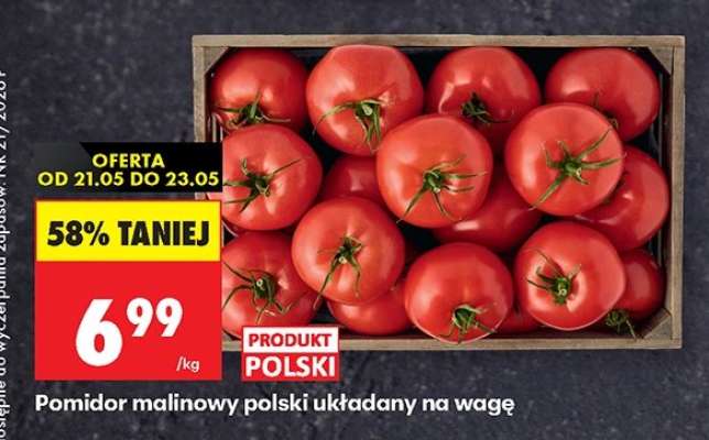 Pomidor malinowy polski układany na wagę
