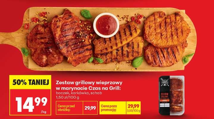Zestaw grillowy wieprzowy w marynacie Czas na Grill