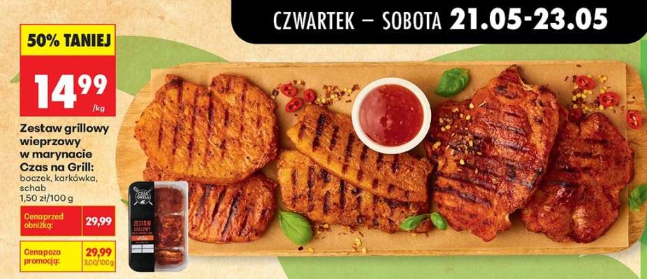 Zestaw grillowy wieprzowy w marynacie