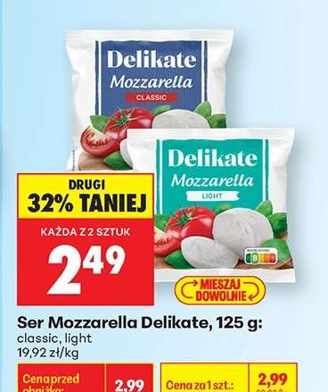 Ser Mozzarella Delikate 125 g