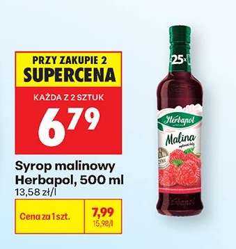 Syrop malinowy Herbapol, 500 ml