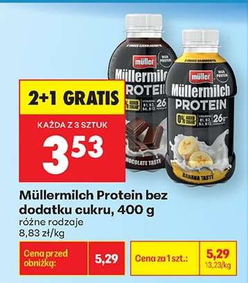 Müllermilch Protein bez dodatku cukru, 400 g