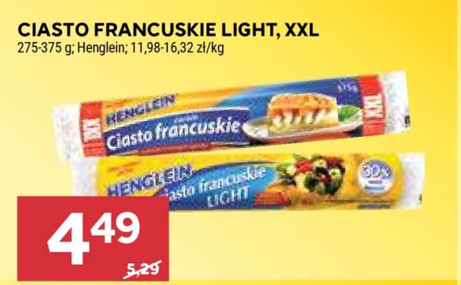 Ciasto Francuskie Light, XXL