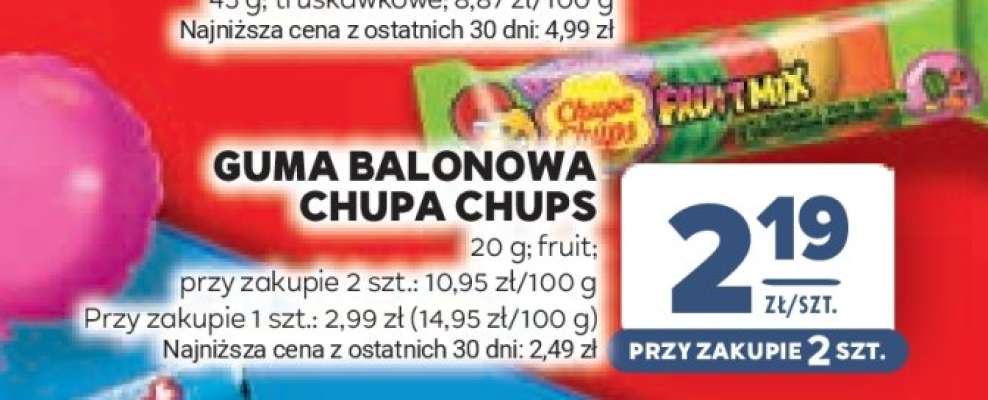 Guma balonowa CHUPA CHUPS