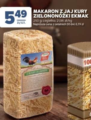 Makaron z jaj kury zielononóżki EKMAK