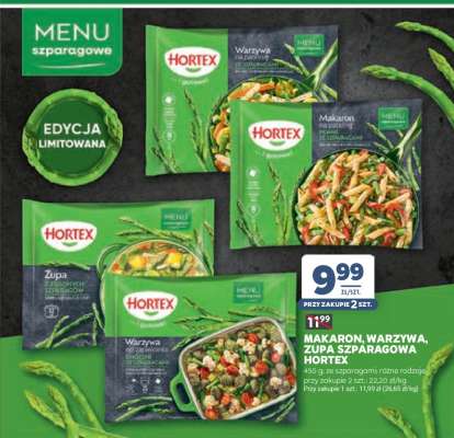 Makaron, warzywa, zupa szparagowa Hortex