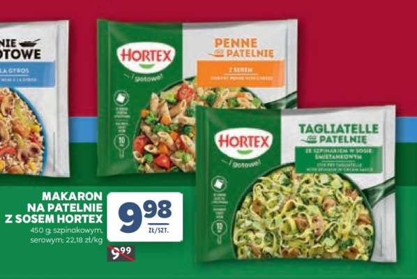 Makaron na patelnię z sosem Hortex
