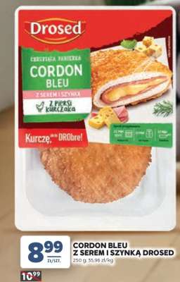 Cordon Bleu z serem i szynką Drosed