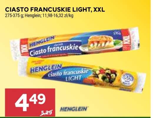 Ciasto Francuskie Light, XXL
