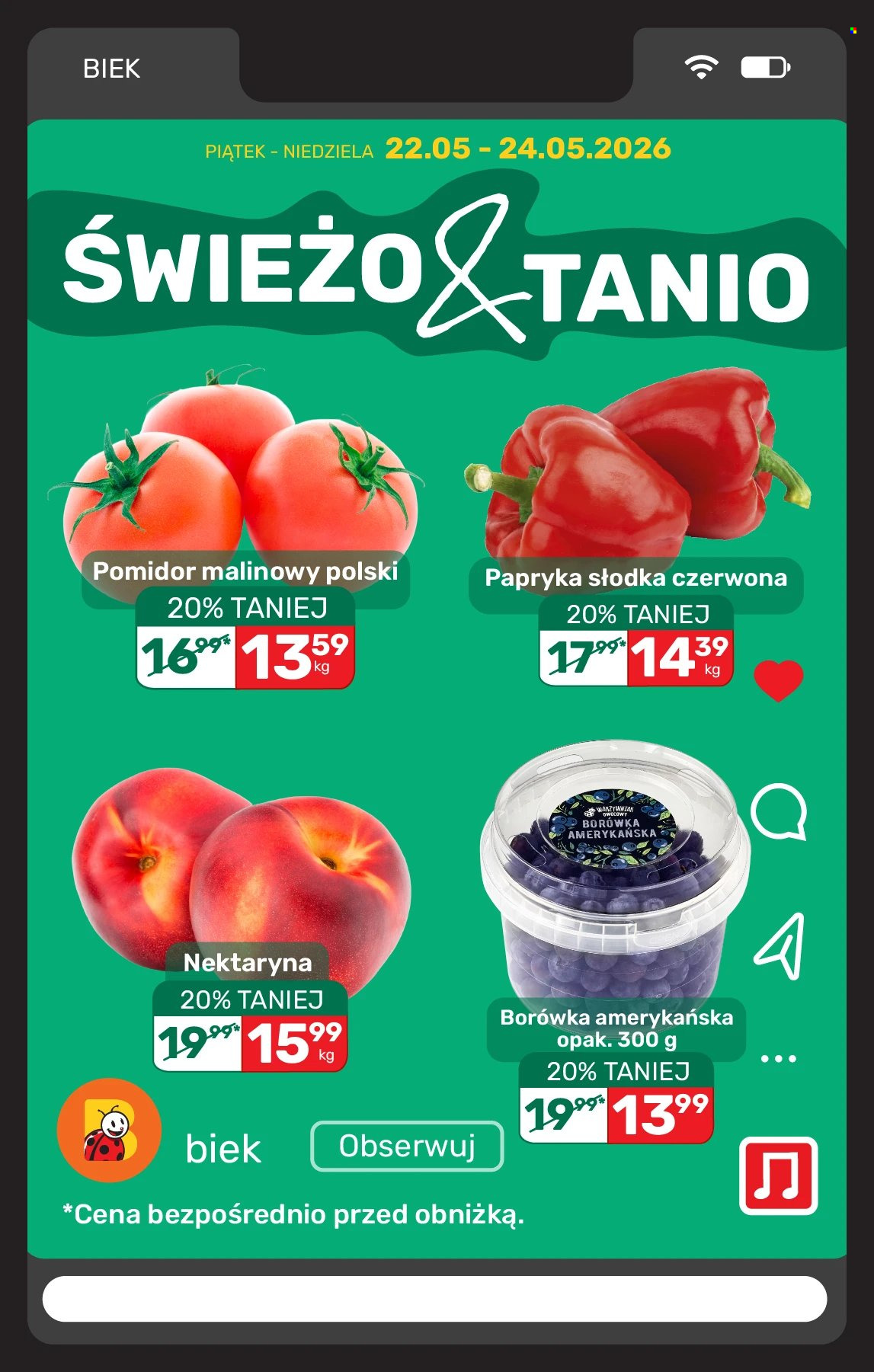 Gazetka Biedronka - 22.05.2026 - 24.05.2026. Strona 6