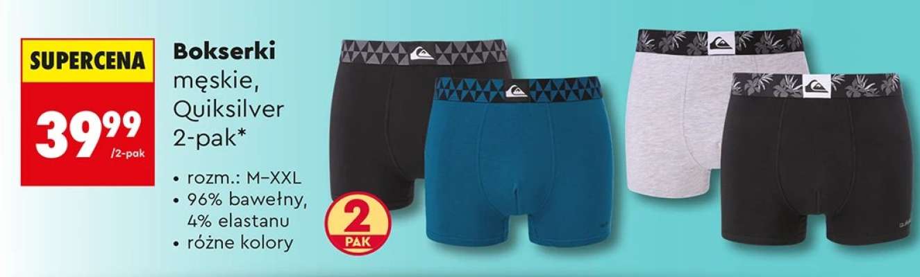Bokserki męskie, Quiksilver 2-pak