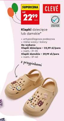 Klapki dziecięce lub damskie