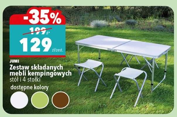 Zestaw składanych mebli kempingowych