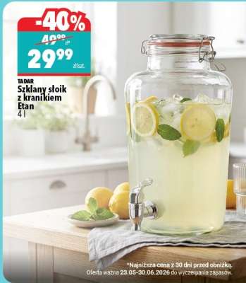 Szklany słoik z kranikiem Etan 4 l