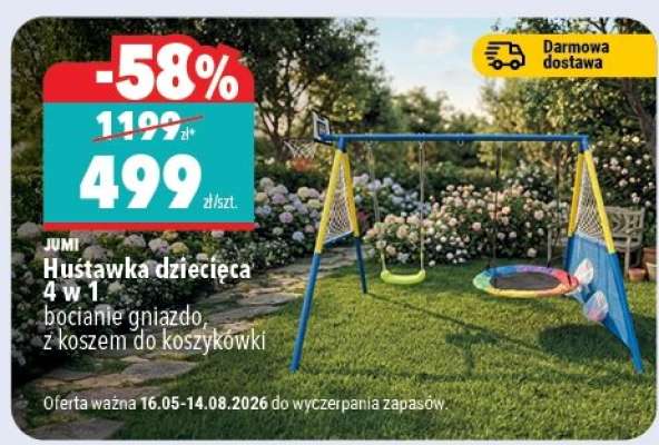 Huśtawka dziecięca 4 w 1