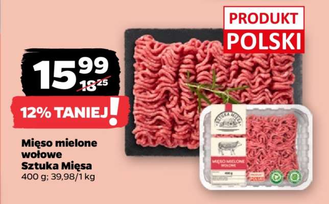 Mięso mielone wołowe Sztuka Mięsa