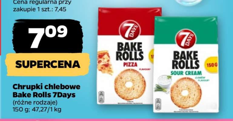 Chrupki chlebowe Bake Rolls 7Days