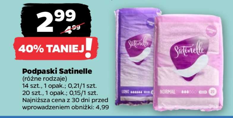 Podpaski Satinelle