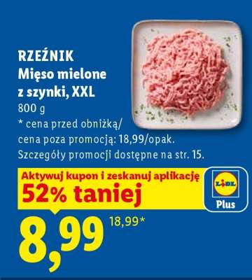 RZEŹNIK Mięso mielone z szynki, XXL