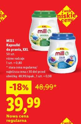 MILL Kapsułki do prania, XXL