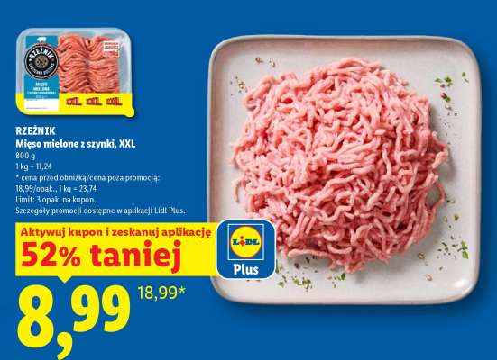 RZEŹNIK Mięso mielone z szynki, XXL