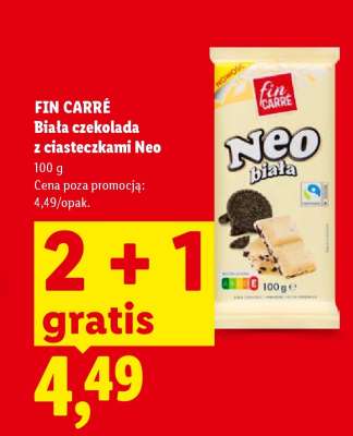 FIN CARRÉ Biała czekolada z ciasteczkami Neo