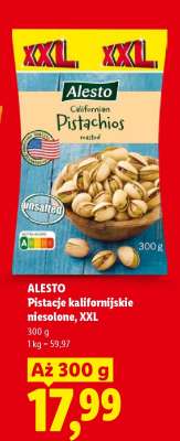 Alesto Pistacje kalifornijskie niesolone, XXL
