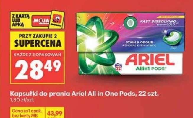 Kapsułki do prania Ariel All in One Pods, 22 szt.