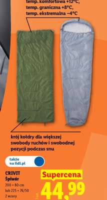CRIVIT Śpiwór