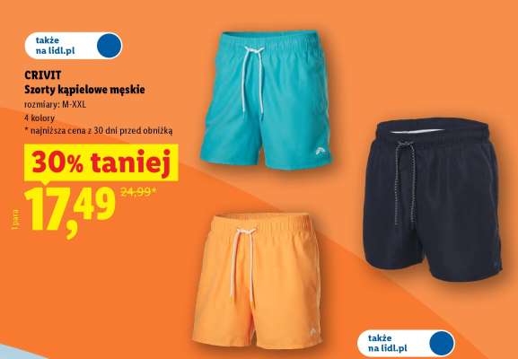 CRIVIT Szorty kąpielowe męskie