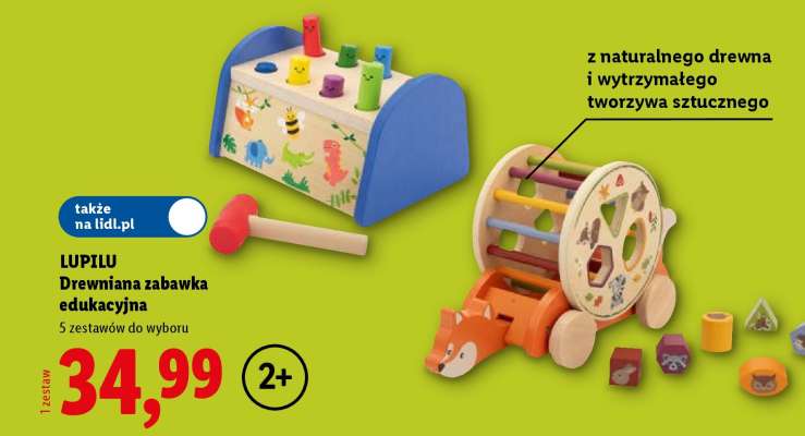 LUPILU Drewniana zabawka edukacyjna