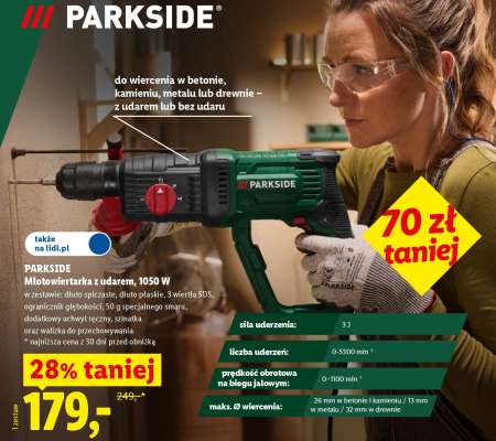 PARKSIDE Młotowiertarka z udarem 1050 W