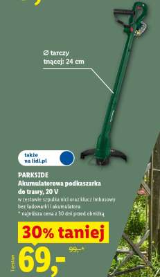 PARKSIDE Akumulatorowa podkaszarka do trawy 20 V