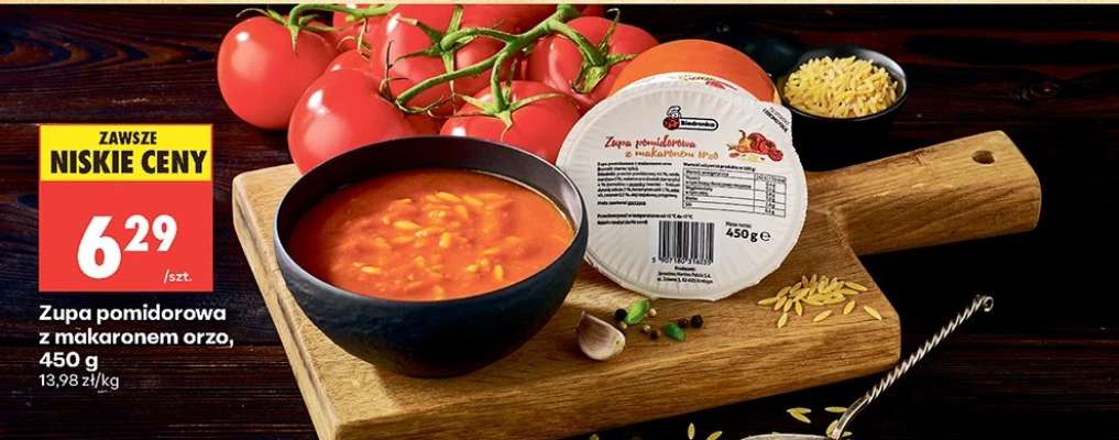 Zupa pomidorowa z makaronem orzo 450 g