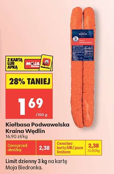 Kiełbasa Podwawelska Kraina Wędlin .