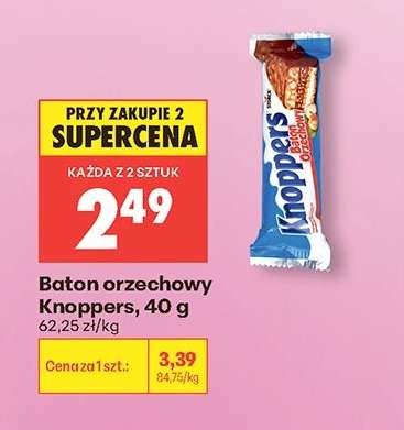 Baton orzechowy Knoppers, 40 g