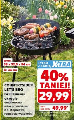 COUNTRYSIDE® LET'S BBQ Grill Kansas okrągły