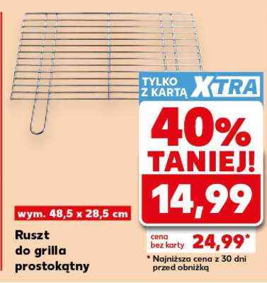 Ruszt do grilla prostokątny